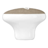 Kustroodbruin Keramische Knop (Zijkant)