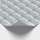 Kustroompompoen en -pompoenen cadeaupapier (Hoek)