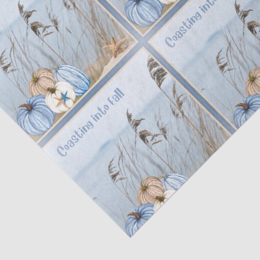 Kustroompompoen en -pompoenen tissuepapier (Detail)