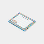 Kustroze Seashell Custom Name Post-it® Notes (Schuin)