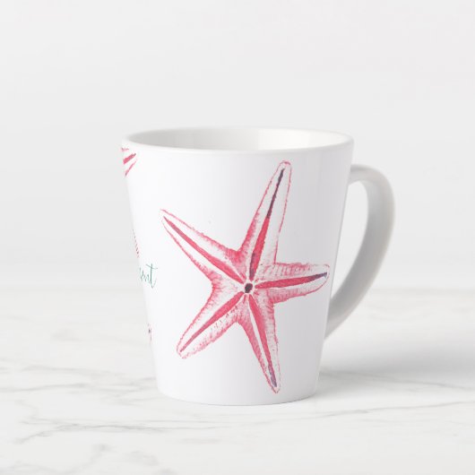 Kustroze Waterverf Latte Mok (Rechterhoek)