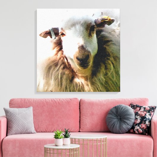 KUSTSCHAPEN CANVAS AFDRUK (Insitu (Woonkamer))