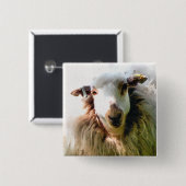 KUSTSCHAPEN VIERKANTE BUTTON 5,1 CM (Voorkant /achterkant)