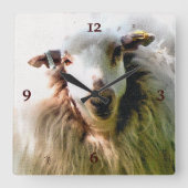 KUSTSCHAPEN VIERKANTE KLOK (Voorkant)