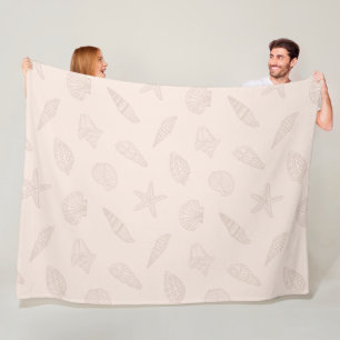 Kustschatten Shell Pink Fleece Deken