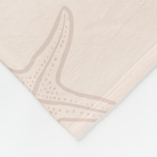 Kustschatten Shell Pink Fleece Deken (Hoek)
