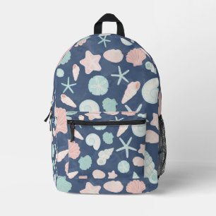 Kustschelpen Strand & Oceaan Design Bedrukte Rugzak