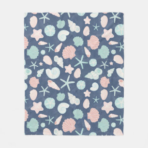 Kustschelpen Strand & Oceaan Design Fleece Deken