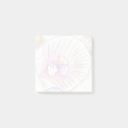 Kustschelpenverzameling Zeevaart Klevende Notities Post-it® Notes (Voorkant)