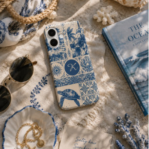 Kustschildpad Monogram iPhone 16 Hoesje