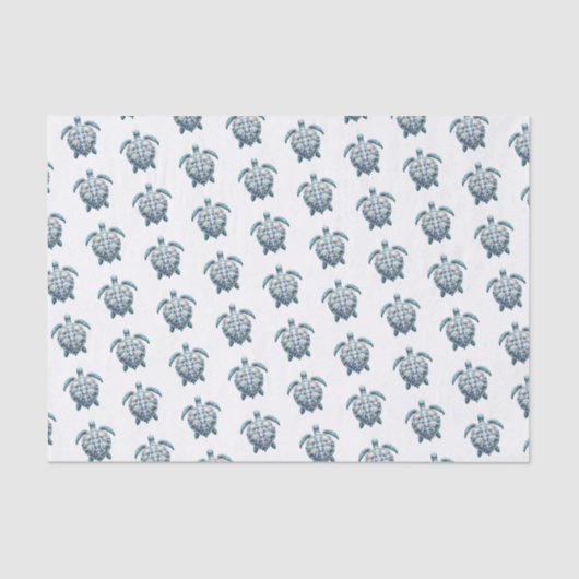 Kustschildpad van het Zee Tissuepapier (Voorkant)