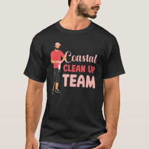 Kustschoonmaak Team Kust Strand Stranden Schoonmak T-shirt