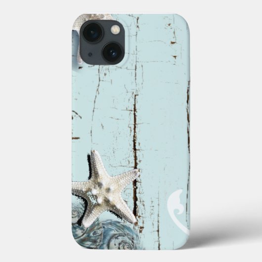 Kustschors, aquavia, blauwe zeesterren Case-Mate iPhone case (Achterkant)