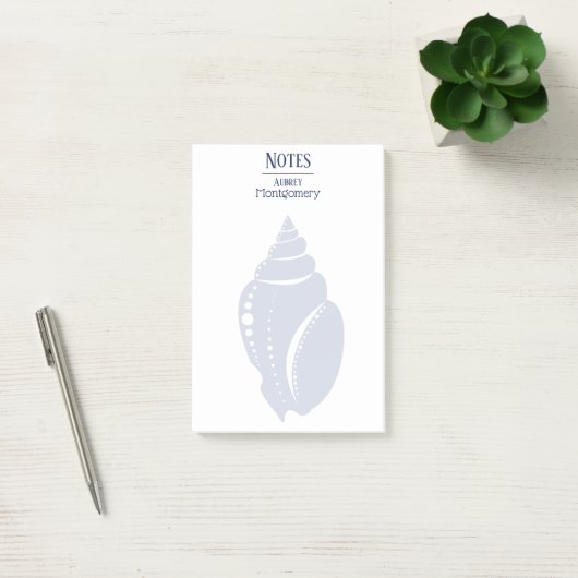Kustspiraal Seashell | Gepersonaliseerd Post-it® Notes (Kantoor)