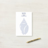 Kustspiraal Seashell | Gepersonaliseerd Post-it® Notes (Op bureau)