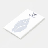 Kustspiraal Seashell | Gepersonaliseerd Post-it® Notes (Schuin)