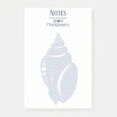 Kustspiraal Seashell | Gepersonaliseerd Post-it® Notes (Voorkant)