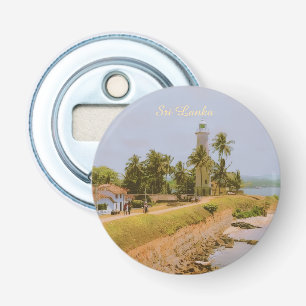 Kuststad Galle, Sri Lanka Reis Souvenir Button Flesopener