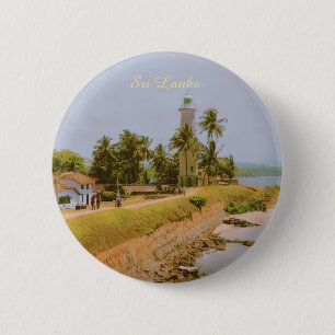 Kuststad Galle, Sri Lanka Reis Souvenir Ronde Button 5,7 Cm