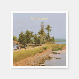Kuststad Galle, Sri Lanka Reis Souvenir Servet