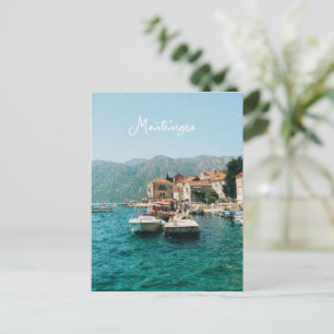 Kuststad Perast, Montenegro Feestdagenkaart