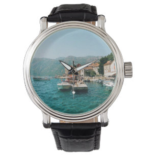Kuststad Perast, Montenegro Horloge