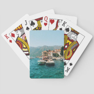 Kuststad Perast, Montenegro Pokerkaarten