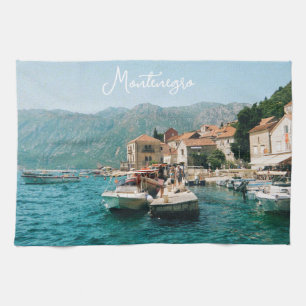Kuststad Perast, Montenegro Theedoek