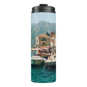 Kuststad Perast, Montenegro Thermosbeker