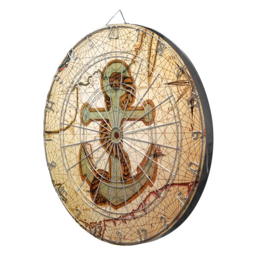 kuststrand anker dartbord (Voorkant Rechts)