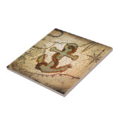  kuststrand  anker tegeltje (Zijkant)