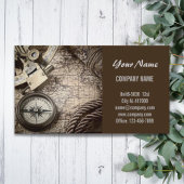 kuststrand antiek kompas visitekaartje