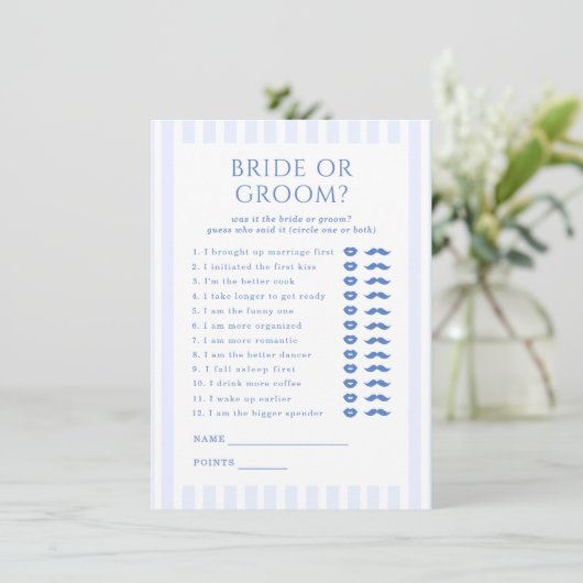 Kuststrand Bachelorette bruid of bruidegom spel Informatiekaartje (Staand voorkant)