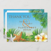 Kuststrand - Dank je wel Bedankkaart (Voorkant / Achterkant)