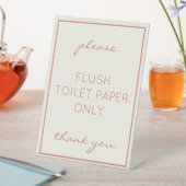 Kuststrand en badkamer Septic Counter Sign. Reclamebord Met Voetstuk (Insitu)