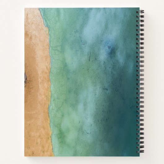 Kuststrand en water Spiral Notitieboek (Achterkant)
