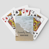 Kuststrand Holiday Guest Pokerkaarten (Achterkant)