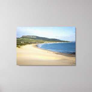 Kuststrand langs de kust nabij Tarifa Canvas Afdruk