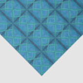 Kuststrand met zoutgolven op zwart tissuepapier (Detail)