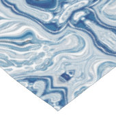 kuststrand nautische golven waterverf blauwe zwemm tafelkleed (Gekanteld)