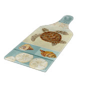 Kuststrand Ocean Seashore Collage Zee Turtle Snijplank (Hoek)