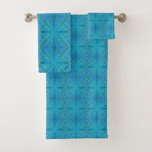 Kuststrand op het strand op Turquoise Bad Handdoek (Insitu)