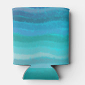 Kuststrand op Turquoise Blikjeskoeler (Achterkant)