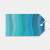 Kuststrand op Turquoise Cadeaulabel (Voorkant (Horizontaal))