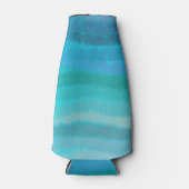 Kuststrand op Turquoise Flesjeskoeler (Voorkant)