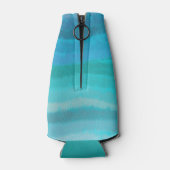 Kuststrand op Turquoise Flesjeskoeler (Achterkant)