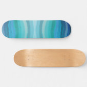 Kuststrand op Turquoise Skateboard (Horizontaal)