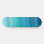 Kuststrand op Turquoise Skateboard (Horizontaal)