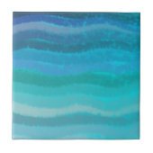 Kuststrand op Turquoise Tegeltje (Voorkant)