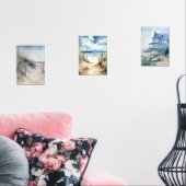 Kuststrand Panorama Muurkunst Sets (Woonkamer)